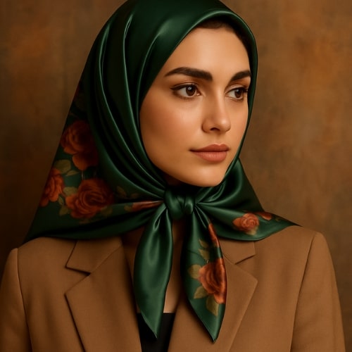 روسری ساتن